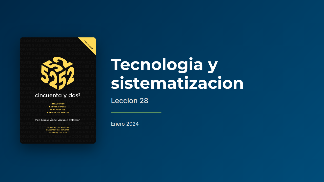 Tecnología y sistematización