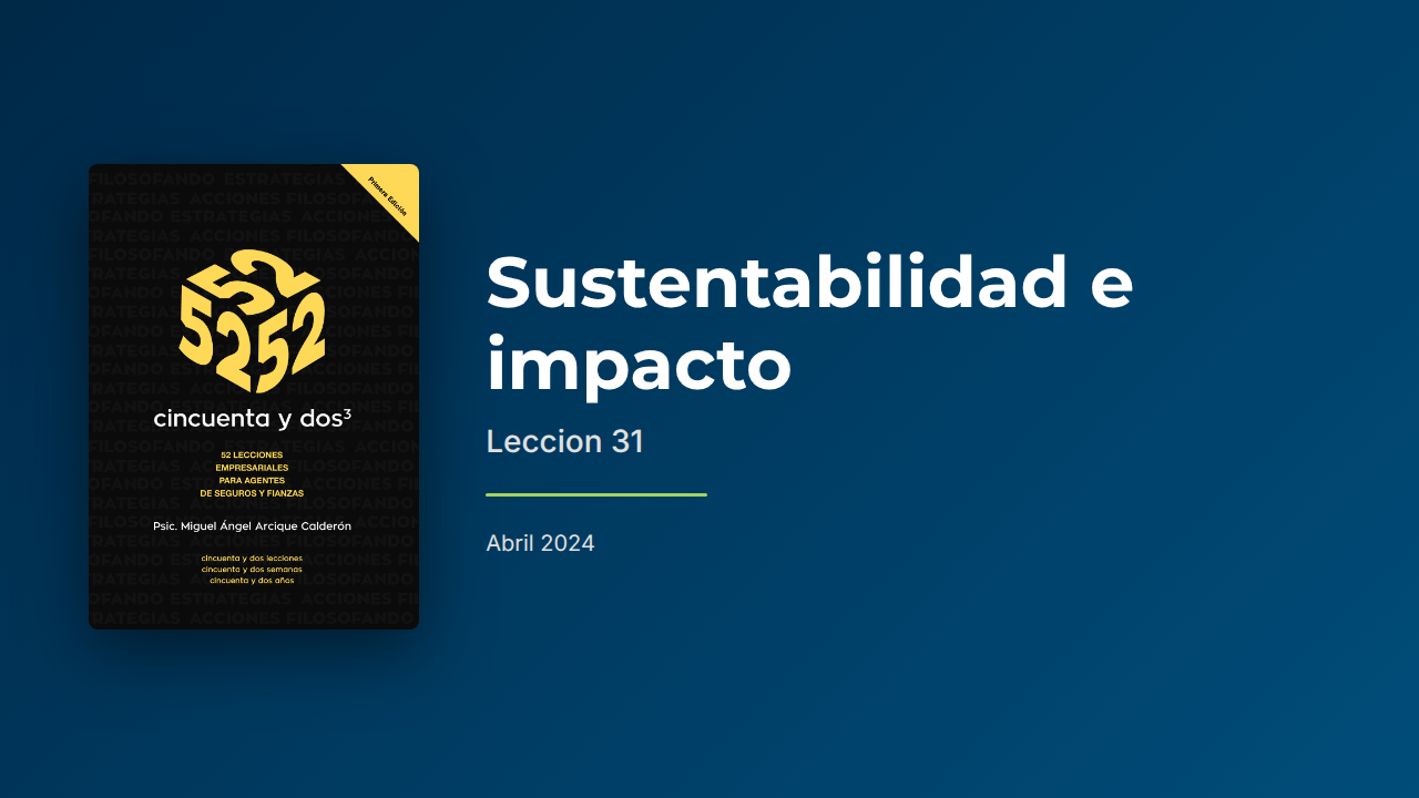 Sustentabilidad e impacto